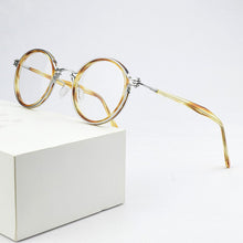 Load image into Gallery viewer, 2023 Round titanium glasses frame men eyeglasses women spectacle frames computer myopia Retro Brand vintage optical glasses Nerd