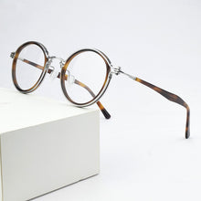 Load image into Gallery viewer, 2023 Round titanium glasses frame men eyeglasses women spectacle frames computer myopia Retro Brand vintage optical glasses Nerd