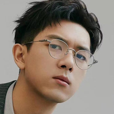2023 Rounds Anti-Blue Light Women Eyeglasses Optical Myopia Metal Glasses Frame Classic Men Retro Computer Eye Glasses