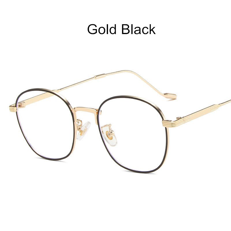 2023 Rounds Anti-Blue Light Women Eyeglasses Optical Myopia Metal Glasses Frame Classic Men Retro Computer Eye Glasses