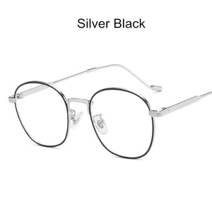 2023 Rounds Anti-Blue Light Women Eyeglasses Optical Myopia Metal Glasses Frame Classic Men Retro Computer Eye Glasses