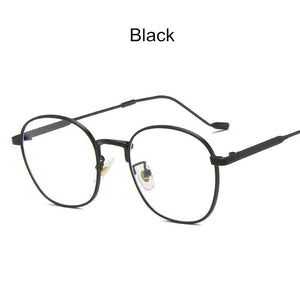2023 Rounds Anti-Blue Light Women Eyeglasses Optical Myopia Metal Glasses Frame Classic Men Retro Computer Eye Glasses