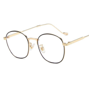 2023 Rounds Anti-Blue Light Women Eyeglasses Optical Myopia Metal Glasses Frame Classic Men Retro Computer Eye Glasses