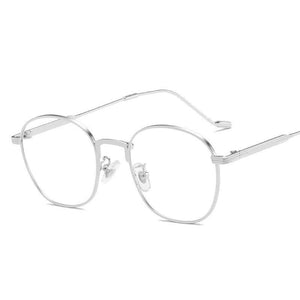 2023 Rounds Anti-Blue Light Women Eyeglasses Optical Myopia Metal Glasses Frame Classic Men Retro Computer Eye Glasses