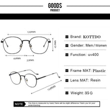 Load image into Gallery viewer, 2023 Rounds Anti-Blue Light Women Eyeglasses Optical Myopia Metal Glasses Frame Classic Men Retro Computer Eye Glasses