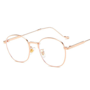 2023 Rounds Anti-Blue Light Women Eyeglasses Optical Myopia Metal Glasses Frame Classic Men Retro Computer Eye Glasses