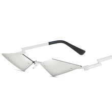 Load image into Gallery viewer, 2023 Small Lens Rimless Sunglasses Women Brand Designer Unique  Wave Legs Sun Glasses Female One Piece Travel Gafa de sol UV400