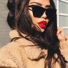 Load image into Gallery viewer, 2023 Small Triangle Cute Sexy Cat Eye Sunglasses Women Black White Vintage Retro Outdoor Sun Glasses Oculos De Sol Uv400