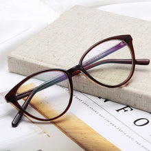 Carica l&#39;immagine nel visualizzatore di Gallery, 2023 Spectacle Frame Cat Eye Glasses Frame Clear Lens Women Brand Eyewear Optical Frames Myopia Nerd Black Red Eyeglasses Frame