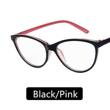 Carica l&#39;immagine nel visualizzatore di Gallery, 2023 Spectacle Frame Cat Eye Glasses Frame Clear Lens Women Brand Eyewear Optical Frames Myopia Nerd Black Red Eyeglasses Frame