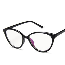 Carica l&#39;immagine nel visualizzatore di Gallery, 2023 Spectacle Frame Cat Eye Glasses Frame Clear Lens Women Brand Eyewear Optical Frames Myopia Nerd Black Red Eyeglasses Frame
