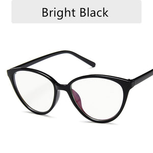 2023 Spectacle Frame Cat Eye Glasses Frame Clear Lens Women Brand Eyewear Optical Frames Myopia Nerd Black Red Eyeglasses Frame