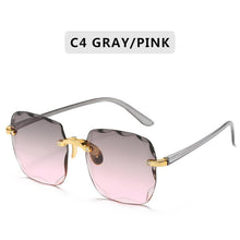 Carica l'immagine nel visualizzatore di Gallery, 2022 Square Rimless Sunglasses Women  Brand Designer Summer Red Glasses  Sun glasses For Men UV400 Shades Oculos