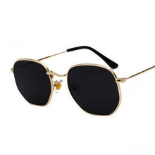 Load image into Gallery viewer, 2023 Square Sunglases Men Hexagon Sun glasses Mannen Women Metal Frame Fishing Glasses Gold gray Eyewear lentes de sol hombre