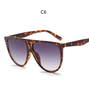 2023 Square Sunglasses Woman Vintage Retro Flat Top Thin Shadow Sun Glasses Square Pilot  Designer Large Black ShadesGafas
