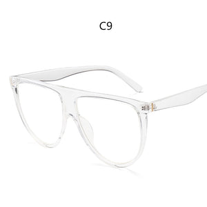 2023 Square Sunglasses Woman Vintage Retro Flat Top Thin Shadow Sun Glasses Square Pilot  Designer Large Black ShadesGafas