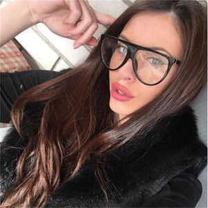 2023 Square Sunglasses Woman Vintage Retro Flat Top Thin Shadow Sun Glasses Square Pilot  Designer Large Black ShadesGafas