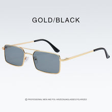 Load image into Gallery viewer, Square Women Sunglasses Alloy Metal Small Frame Clear Double Men&#39;s Sun Glasses Women Vintage Chic Female Shades Red Yellow