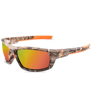 2022 Sunglasses Men Camouflage Sports Polarized Men Square Thick Frame Outdoor High-end Sun Glasses For Men