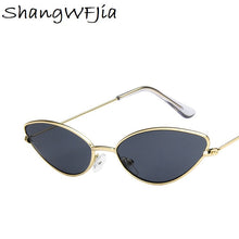 Load image into Gallery viewer, 2022 Sunglasses Women Luxury Cat eye Brand Design Metal Frame New Gold red Vintage Cateye Fashion sun glasses lady Eyewear
