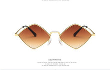 Load image into Gallery viewer, 2022 Sunglasses Women Metal Rhombus Sun glasses Irregular Vintage Small Frame Goggle Uv400 Ladies Oculos Gafas De Sol