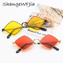 Load image into Gallery viewer, 2022 Sunglasses Women Metal Rhombus Sun glasses Irregular Vintage Small Frame Goggle Uv400 Ladies Oculos Gafas De Sol