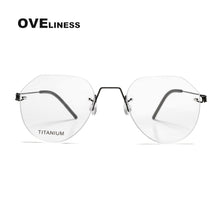 Load image into Gallery viewer, 2022 Titanium Rimless Glasses Frame for Men women Prescription Eyeglasses Man Frameless Myopia Optical Frames Spectacles Eyewear