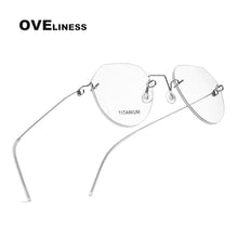 Load image into Gallery viewer, 2022 Titanium Rimless Glasses Frame for Men women Prescription Eyeglasses Man Frameless Myopia Optical Frames Spectacles Eyewear