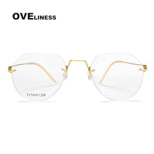 Load image into Gallery viewer, 2022 Titanium Rimless Glasses Frame for Men women Prescription Eyeglasses Man Frameless Myopia Optical Frames Spectacles Eyewear