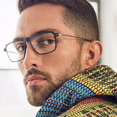 2023 Titanium TR90 Glasses Frames for Men Women Brand Design Lightweight Rectangle Optical Eyeglasses Transparent Ocluos 6563