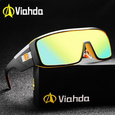 2023 Viahda Brand designer Occhiali da sole a specchio da uomo per donne e uomini Sport Driving Coating UV400 Occhiali da sole