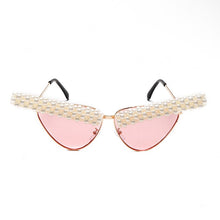 Load image into Gallery viewer, 2023 Vintage Cat Eye Sunglasses Women Sexy Retro Small Cat Eye Sun Glasses Brand Designer Eyewear Pearl Female Oculos De Sol