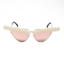 Load image into Gallery viewer, 2023 Vintage Cat Eye Sunglasses Women Sexy Retro Small Cat Eye Sun Glasses Brand Designer Eyewear Pearl Female Oculos De Sol