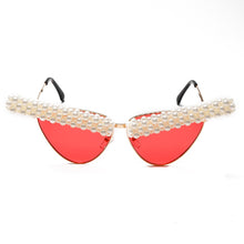 Load image into Gallery viewer, 2023 Vintage Cat Eye Sunglasses Women Sexy Retro Small Cat Eye Sun Glasses Brand Designer Eyewear Pearl Female Oculos De Sol
