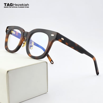 2023 Vintage Round Optical Glasses Frame Men Women Computer Glasses Transparent Eyeglasses Retro Brand Acetate Spectacles Frames