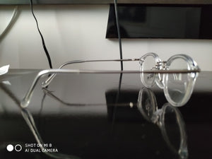 Women Anti Blue Glasses Frame Men Eyeglasses Frame Vintage Round Clear Lens Glasses Optical Spectacle Frame