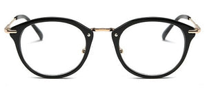 Women Anti Blue Glasses Frame Men Eyeglasses Frame Vintage Round Clear Lens Glasses Optical Spectacle Frame