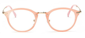 Women Anti Blue Glasses Frame Men Eyeglasses Frame Vintage Round Clear Lens Glasses Optical Spectacle Frame