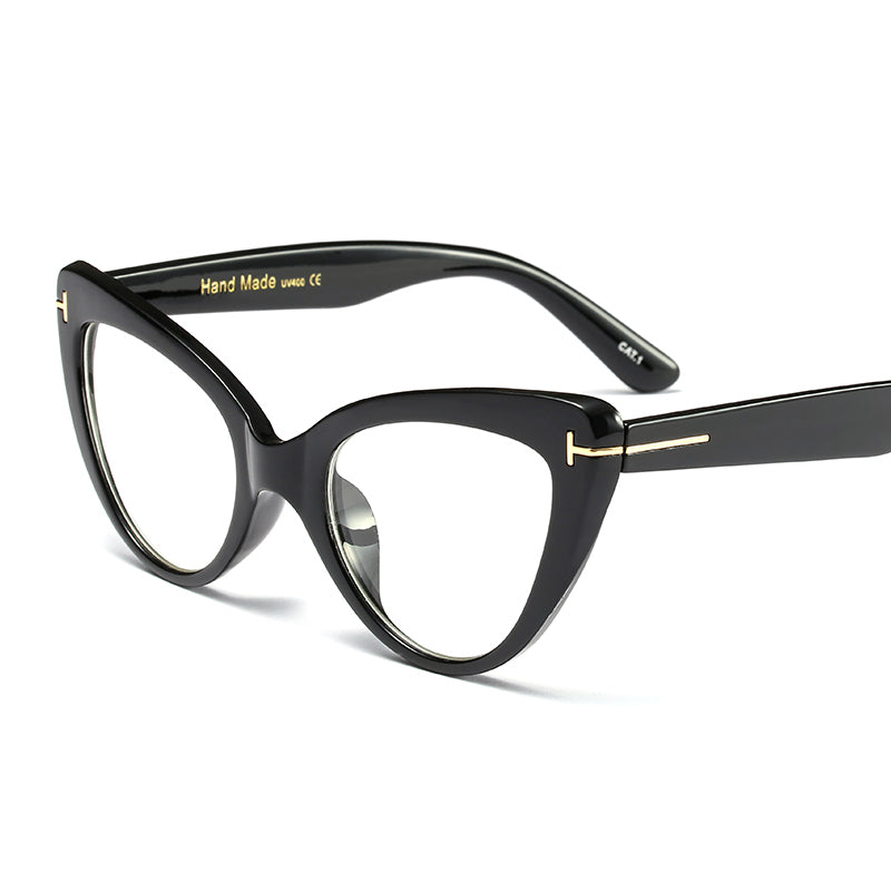 2023 Women Cat Eye Glasses Frame Brand Designer Eyewear Myopia Prescription Optical Eyeglasses