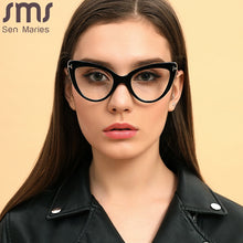 Carica l&#39;immagine nel visualizzatore di Gallery, 2023 Occhiali da vista Cat Eye da donna Occhiali da vista firmati di marca Occhiali da vista miopia