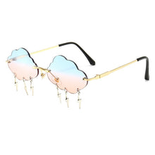 Load image into Gallery viewer, 2023 Women Clouds Rimless Sunglasses Vintage Steampunk Sunglasses Frameless Punk Glasses Shades Street Style Oculos