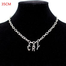 Load image into Gallery viewer, 2020 Women Streetwear CRY BABY Necklace two layers Gothic Letter Name Necklace Collar Gato Collier Femme Babygirl Necklace Gifts