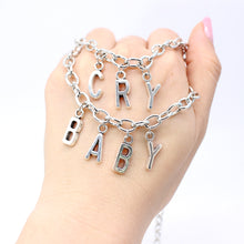 Load image into Gallery viewer, 2020 Women Streetwear CRY BABY Necklace two layers Gothic Letter Name Necklace Collar Gato Collier Femme Babygirl Necklace Gifts