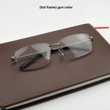 Load image into Gallery viewer, 2023 Brand  rimless glasses frame men titanium eye glasses frames for women Square Business spectacles nerd