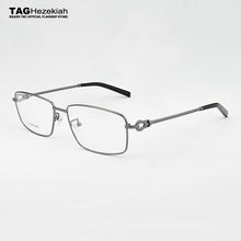 Load image into Gallery viewer, 2023 Brand  rimless glasses frame men titanium eye glasses frames for women Square Business spectacles nerd