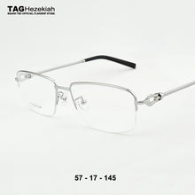 Load image into Gallery viewer, 2023 Brand  rimless glasses frame men titanium eye glasses frames for women Square Business spectacles nerd