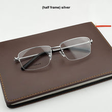 Load image into Gallery viewer, 2023 Brand  rimless glasses frame men titanium eye glasses frames for women Square Business spectacles nerd