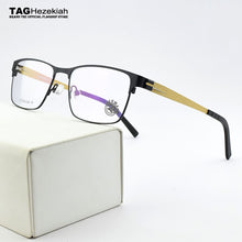 Load image into Gallery viewer, 2023 Brand titanium glasses frame men frame glasses Square eye glasses frames for men spectacle frames myopia eyeglasses