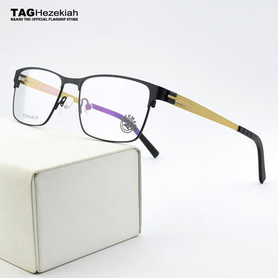 2023 Brand titanium glasses frame men frame glasses Square eye glasses frames for men spectacle frames myopia eyeglasses