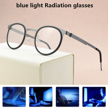 Load image into Gallery viewer, 2023 brand eyeglasses Women&#39;s round titanium glasses frame men optical glasses frame women spectacle frames Men&#39;s 9704